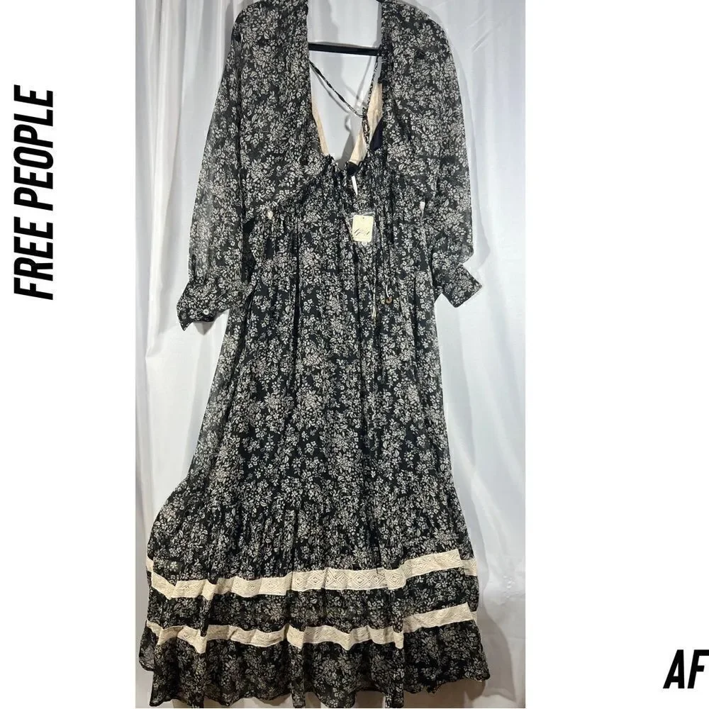 FREE PEOPLE CALLOWAY MAXI DRESS NWT